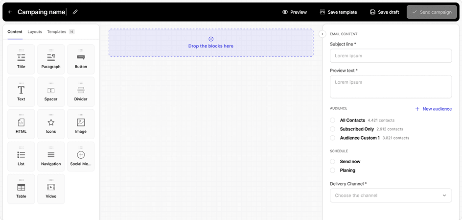 Prévia do dashboard da Reachy
